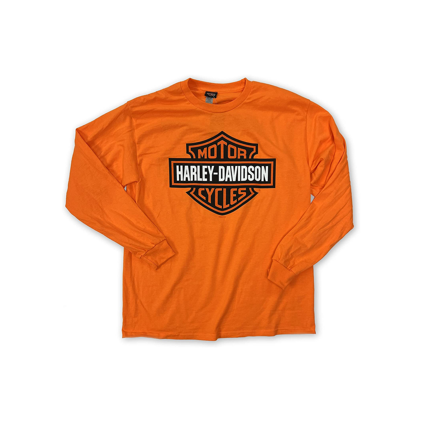 Gasoline Alley Harley-Davidson® Bar& Shield Long Sleeve Dealer Tee - Safety Orange