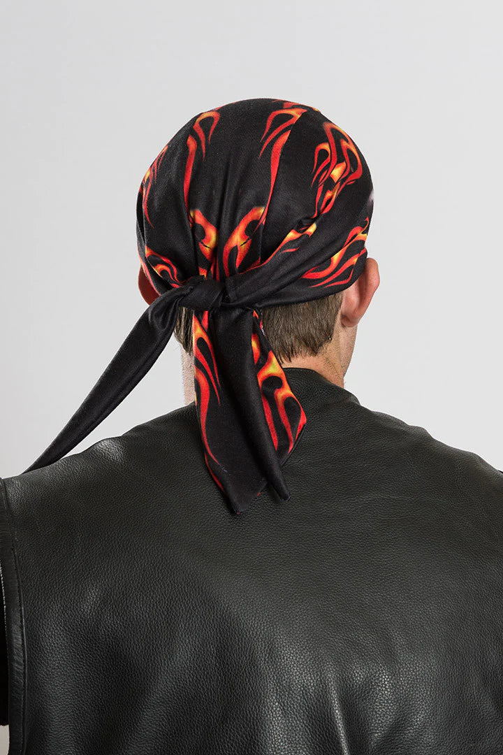 Hair Glove® Biker Flames Full-Head Wrap
