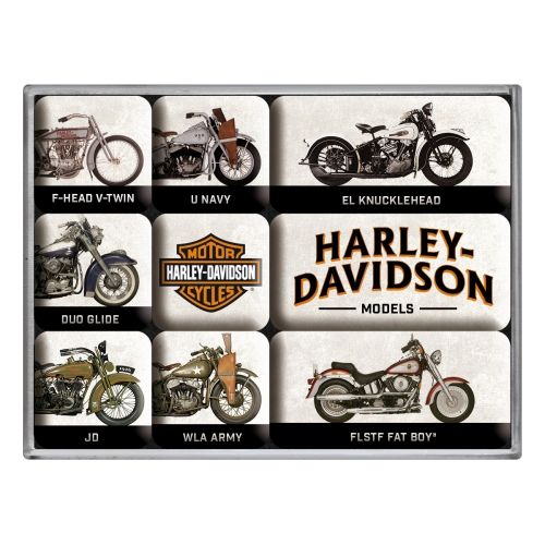 Harley-Davidson® Harley Model Chart Magnet Set
