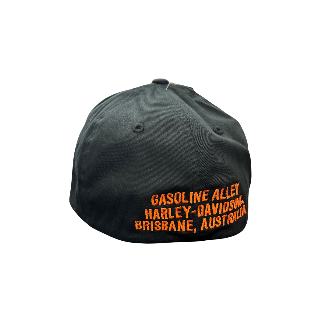 Gasoline Alley Harley-Davidson® Snapback Bar & Shield Stretch Fit Cap - Black/Orange