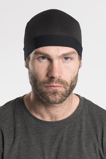 Hair Glove® Solid Black Skull Cap Soaker