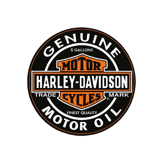 Harley-Davidson® Motor Oil Bar & Shield Logo Round Puzzle - 26.5 inch