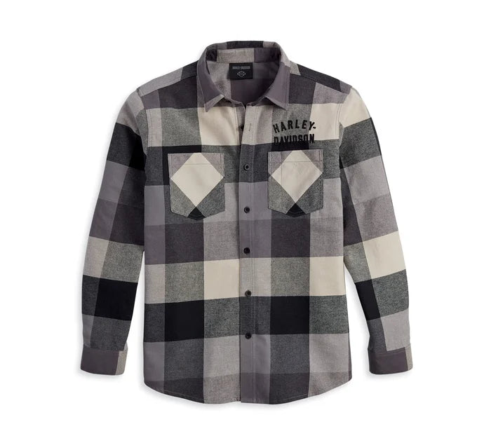 Harley-Davidson® Men's Country Roads Flannel - Cool Multi Plaid