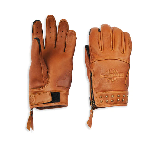 Harley-Davidson® Women’s Electra Full Finger Studded Leather Glove