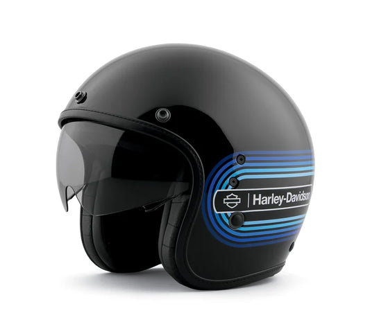 Harley-Davidson® Retro Tank Stripe II Sun Shield X14 3/4 Helmet