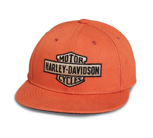 Harley-Davidson® Men's Bar & Shield Canvas Cap - Bombay Brown