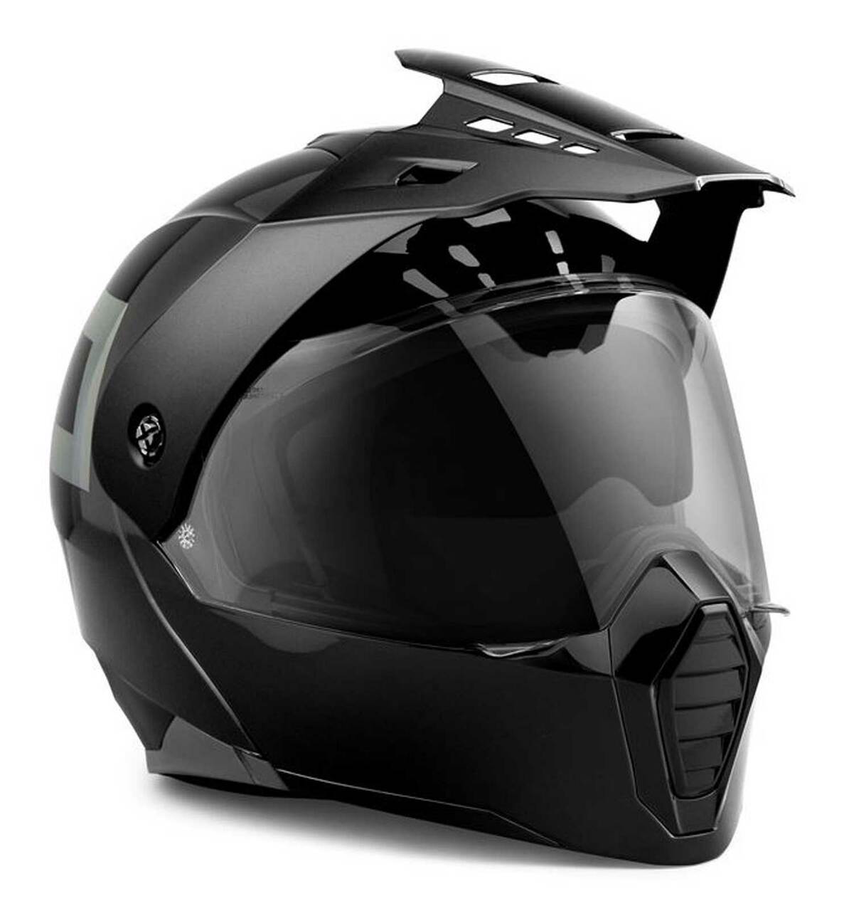 Harley-Davidson® Unisex Grit Adventure J09 Gloss Black Modular Helmet