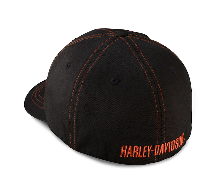 Harley-Davidson® Men's Contrast Stitch Logo Stretch Cap
