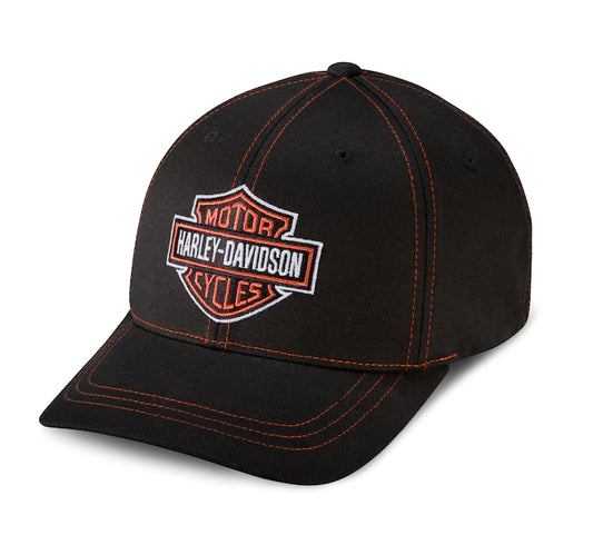 Harley-Davidson® Men's Contrast Stitch Logo Stretch Cap