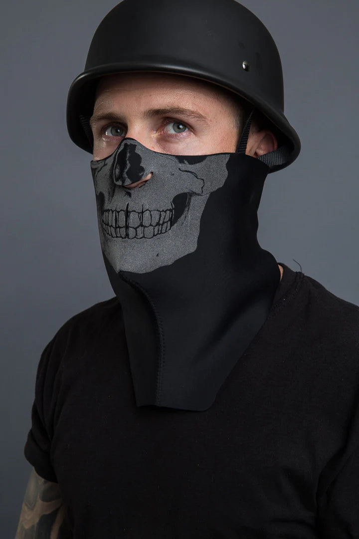 Hair Glove® Human Skull ( Light Reflective ) Half Mask