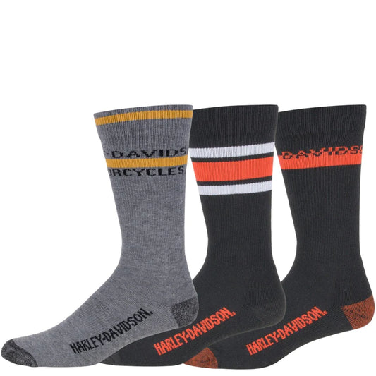 Harley-Davidson® Unisex Boxed Riding Socks Set - Three Pair Pack