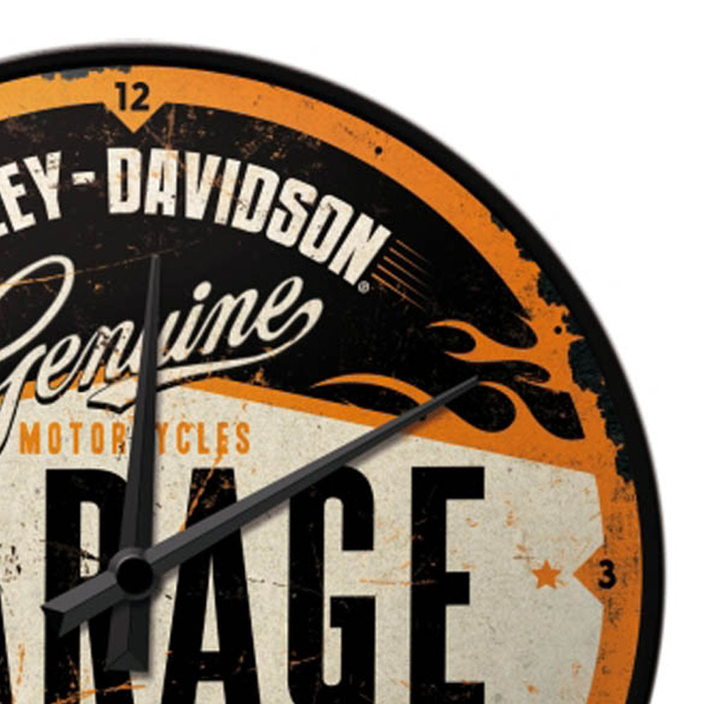 Harley-Davidson® Garage Wall Clock 30cm