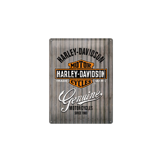 Harley-Davidson® Large Tin Sign - Metal Wall Sign