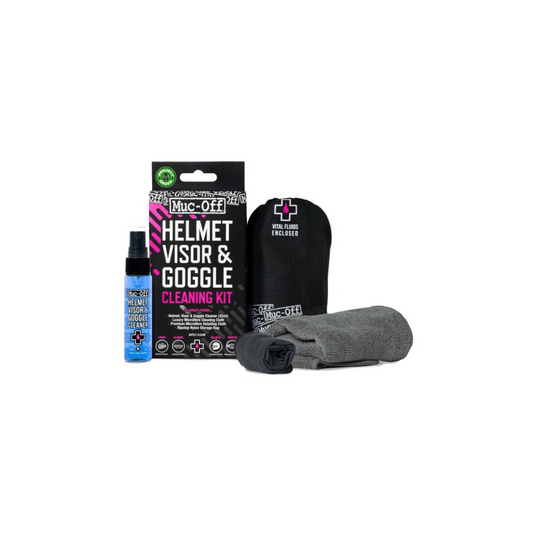 Muc-Off Motorcycle Visor, Lens & Goggle Cleaning Kit