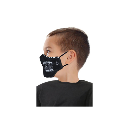 Hair Glove® Daddy's Little Biker Kids Face Mask Set