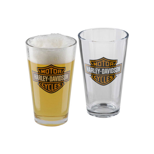 Harley-Davidson® Core Bar & Shield Logo Pint Glass Set