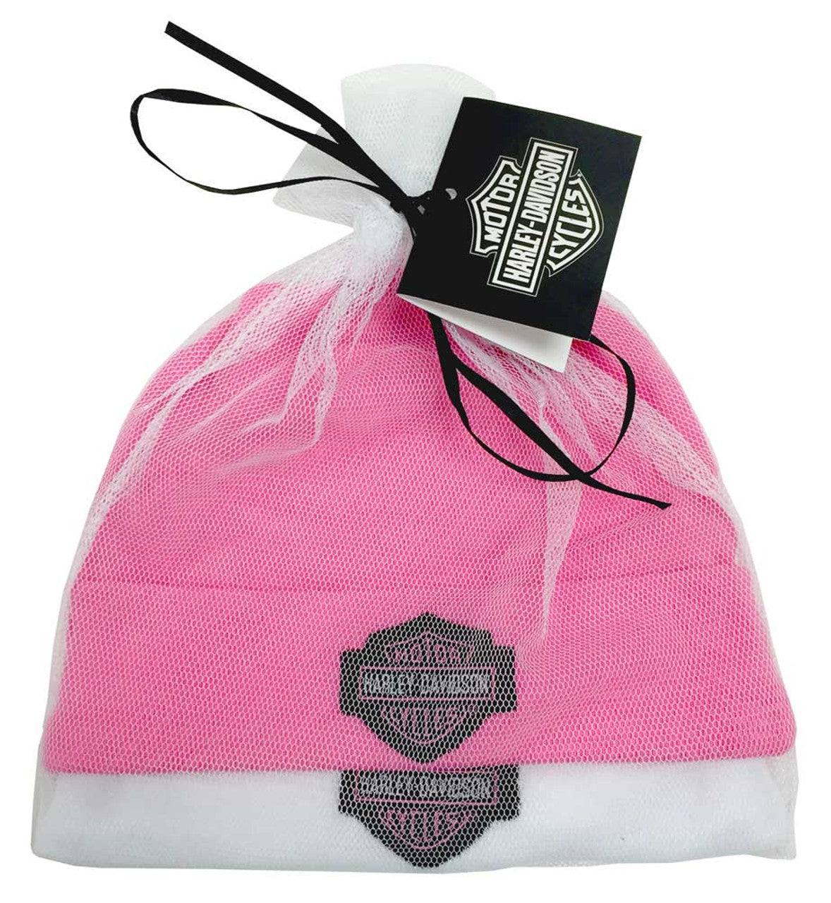 Harley-Davidson® Baby Girls' Embroidered B&S Hats - 2 Pack Gift Set