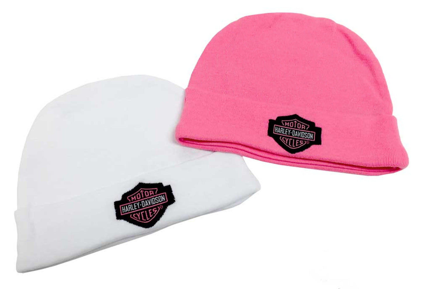 Harley-Davidson® Baby Girls' Embroidered B&S Hats - 2 Pack Gift Set
