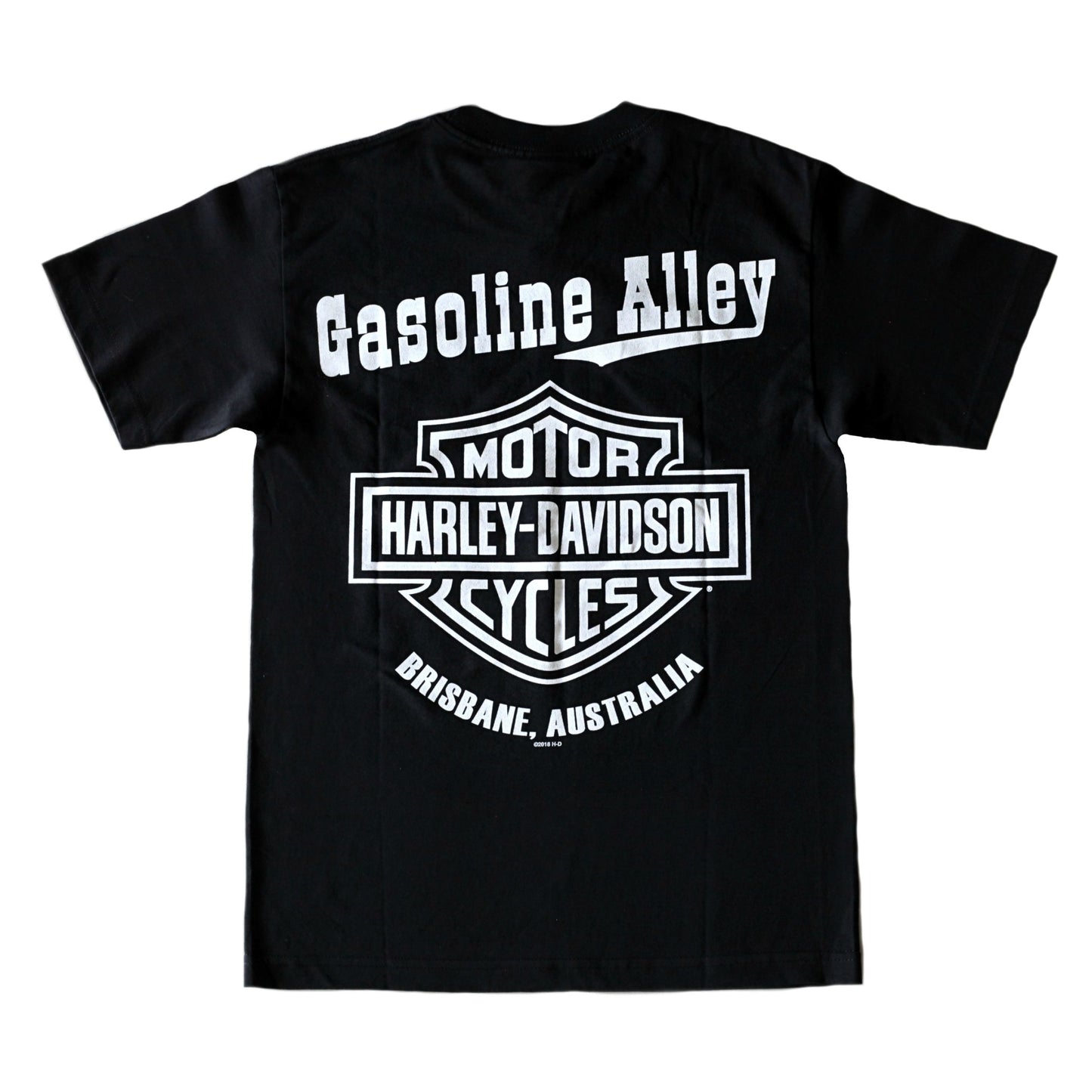 Gasoline Alley Harley-Davidson® Bar & Shield Dealer Tee – Black/White