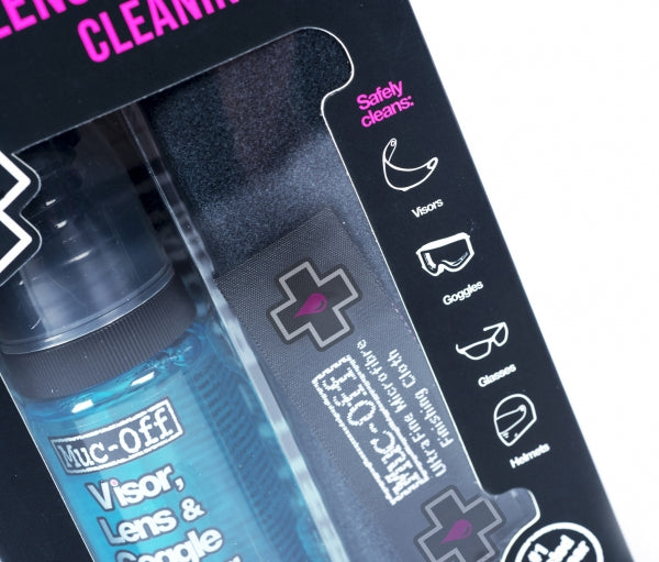 Muc-Off Motorcycle Visor, Lens & Goggle Cleaning Kit
