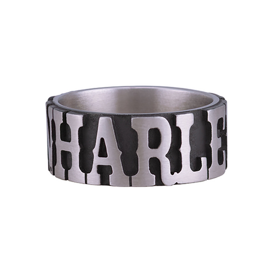 Harley-Davidson® Men's Western H-D Name Band Ring